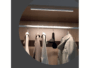 Profilo Led da Appoggio Linea Eclisse mm.9,5x9,9 cm.300 24v 11w mt. Strip Led 160 led/metro Nero 3000k | Luce Viva - immagine 4